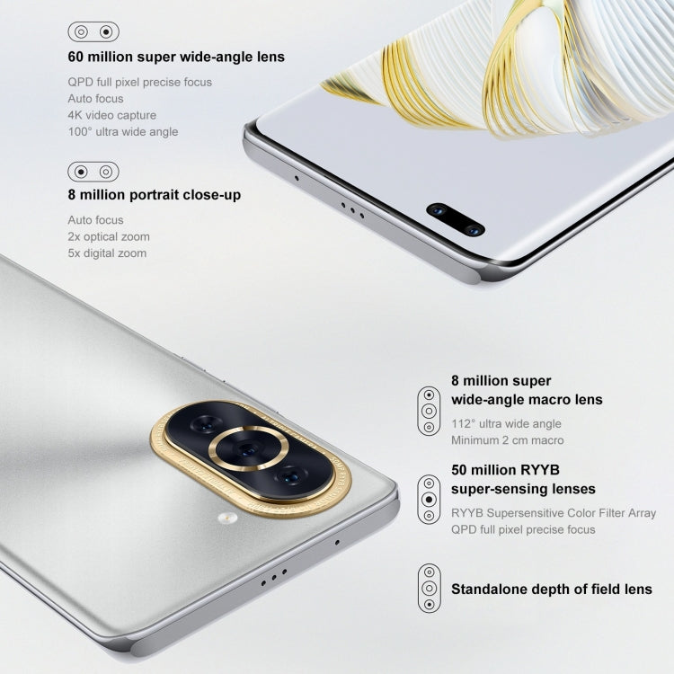 Triple Back Cameras + Dual Front Cameras, In-screen Fingerprint Identification, 6.78 inch HarmonyOS 2 Qualcomm Snapdragon 778G 4G Octa Core up to 2.42GHz, Network: 4G, OTG, NFC, Not Support Google Play, nova 10 Pro 4G 128GB