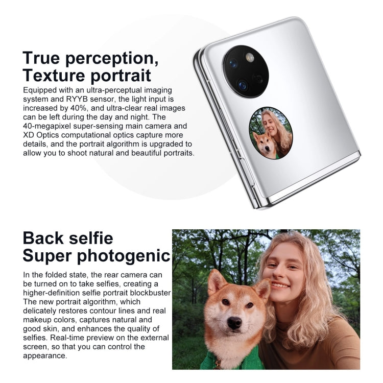 Dual Back Cameras, Side Fingerprint Identification, 6.9 inch + 1.04 inch HarmonyOS 3.0 Snapdragon 778G Octa Core up to 2.42GHz, Network: 4G, OTG, NFC, Not Support Google Play, 256GB Pink, 256GB Gold, 256GB Blue, 256GB Mint Green, 256GB Obsidian Black