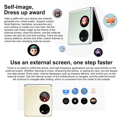 Dual Back Cameras, Side Fingerprint Identification, 6.9 inch + 1.04 inch HarmonyOS 3.0 Snapdragon 778G Octa Core up to 2.42GHz, Network: 4G, OTG, NFC, Not Support Google Play, 256GB Pink, 256GB Gold, 256GB Blue, 256GB Mint Green, 256GB Obsidian Black