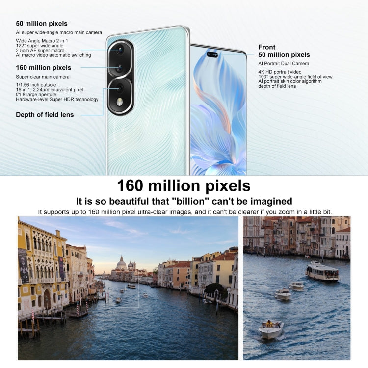 Triple Back Cameras, Screen Fingerprint Identification, 6.78 inch Magic UI 7.0 Qualcomm Snapdragon 8+ Gen1 Octa Core up to  3.0GHz, Network: 5G, OTG, NFC, Not Support Google Play, Honor 80 Pro 5G, 12GB+256GB