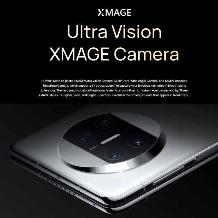 Triple Cameras, Face ID & Side Fingerprint Identification, 5060mAh Battery, 7.85 inch + 6.4 inch Screen, HarmonyOS 3.1 Snapdragon 8+ 4G Octa Core up to 3.2GHz, Network: 4G, OTG, NFC, Not Support Google Play, 1TB