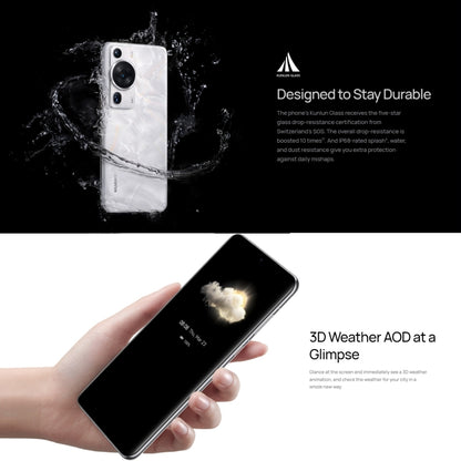 Triple Back Cameras, In-screen Fingerprint Identification, 6.67 inch HarmonyOS 3.1 Qualcomm Snapdragon 8+ 4G Octa Core up to 3.2GHz, Network: 4G, OTG, NFC, Not Support Google Play, P60 Pro, 512GB