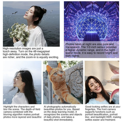 Dual Back Cameras, Face ID & Side Fingerprint Identification, 6000mAh Battery, 6.75 inch HarmonyOS 3.0 Octa Core, Network: 4G, OTG, Not Support Google Play, 256GB