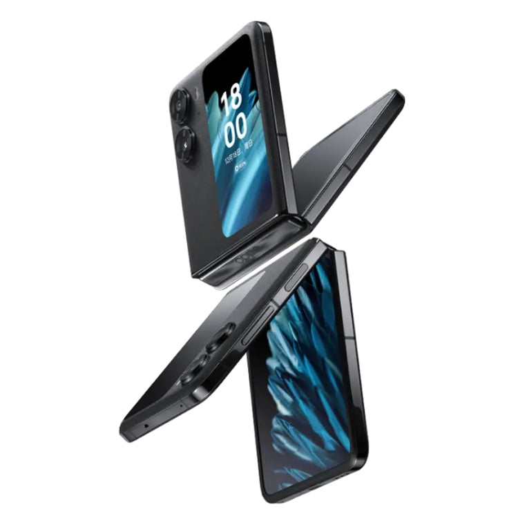 Dual Rear Cameras, Face ID & Side Fingerprint Identification, 6.8 inch + 3.26 inch Screen, ColorOS 13 Dimensity 9000+ Octa Core up to 3.2GHz, Support Google Play, 8GB+256GB