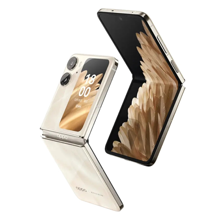 Dual Rear Cameras, Face ID & Side Fingerprint Identification, 6.8 inch + 3.26 inch Screen, ColorOS 13 Dimensity 9000+ Octa Core up to 3.2GHz, Support Google Play, 16GB+512GB