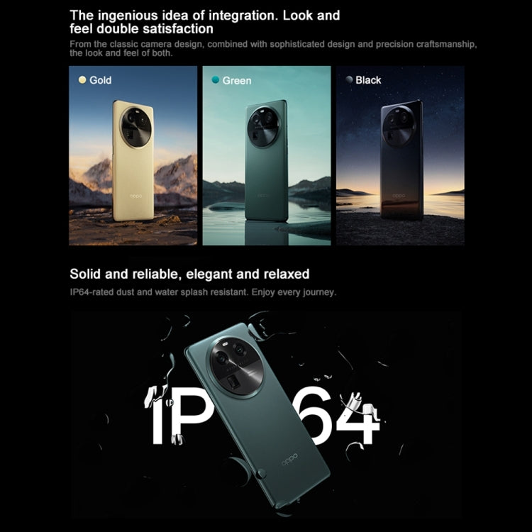 Triple Rear Cameras, 6.74 inch ColorOS 13.1 Dimensity 9200 Octa Core up to 3.05GHz, Network: 5G, Support Google Play, 12GB+256GB, Find X6 12GB+256GB