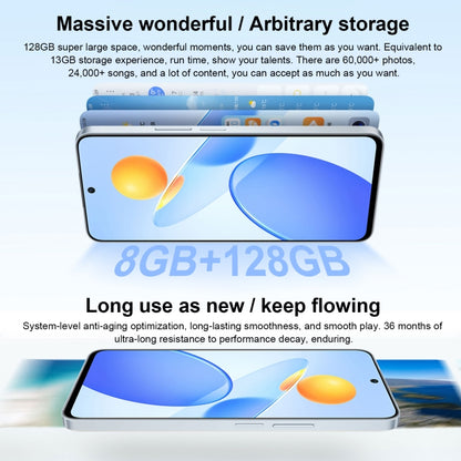 Dual Back Cameras, Side Fingerprint Identification, 4000mAh Battery, 6.7inch Magic UI 6.1 / Android 12  Dimensity 6020 Octa Core, Network: 5G, OTG, Not Support Google Play, 8GB+128GB