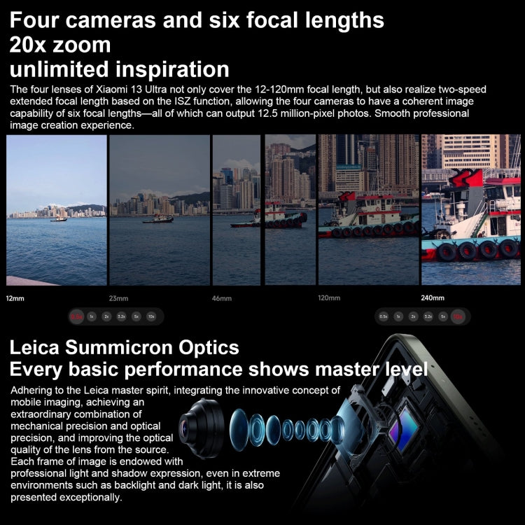 Quad Leica Back Cameras, In-screen Fingerprint Identification, 5000mAh Battery, 6.73 inch 2K OLED MIUI 14 Qualcomm Snapdragon 8 Gen2 Octa Core 4nm up to 3.19GHz, Network: 5G, NFC, Wireless Charging Function, 12GB+256GB
