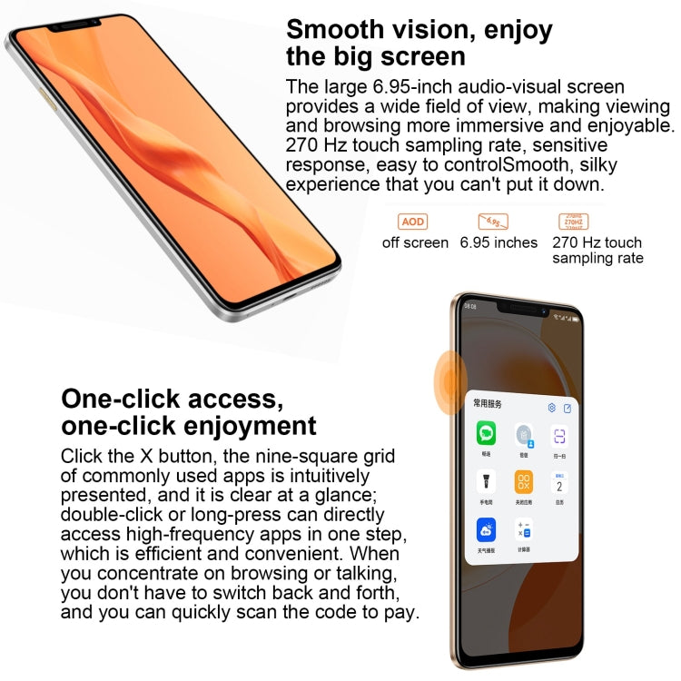 Dual Back Cameras, Side Fingerprint Identification, 7000mAh Battery, 6.95 inch HarmonyOS 3.0 Qualcomm Snapdragon 680 Octa Core 2.4GHz, Network: 4G, OTG, NFC, Not Support Google Play, 256GB Green, 256GB Silver, 256GB Black