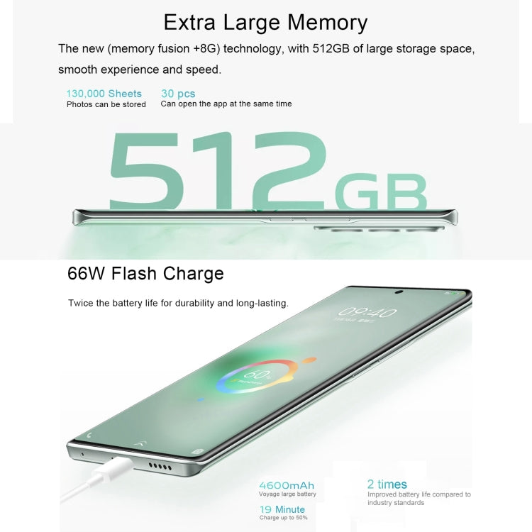 Triple Back Cameras, Srceen Fingerprint Identification, 4600mAh Battery, 6.78 inch Android 13 OriginOS 3 Qualcomm Snapdragon 870 Octa Core up to 3.2GHz, OTG, NFC, Network: 5G, 12GB+512GB