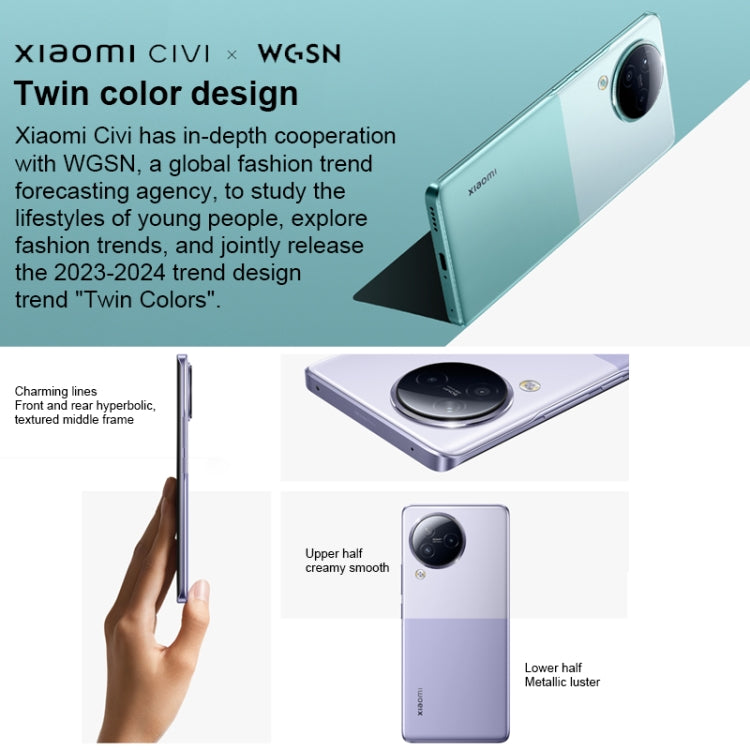 Triple Back Cameras + Dual Front Cameras, In-screen Fingerprint Identification, 4500mAh Battery, 6.55 inch MIUI 14 Dimensity 8200-Ultra Octa Core 4nm up to 3.1GHz, Network: 5G, NFC, 12GB+256GB