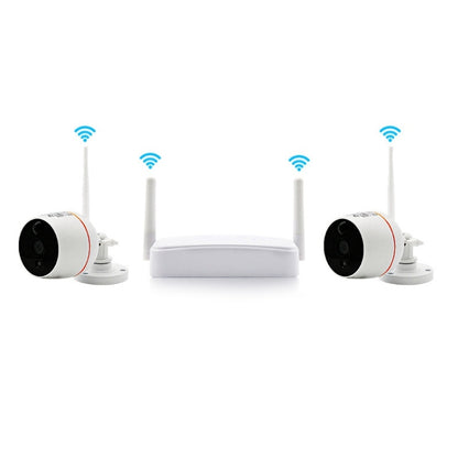 Indoor 4CH HD 1080P Security Wireless IP IR Camera Wifi Kit, Support Night Vision / PIR Detection / Two-Way Audio & Micro SD Card (128GB Max, IR Distance: 9m, VS-G4S-1080P