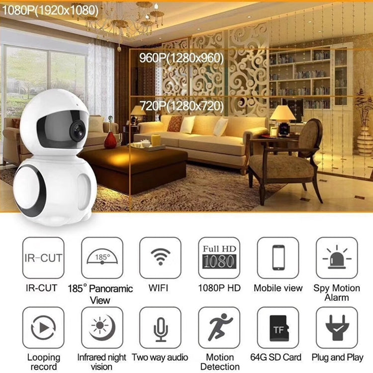 Anpwoo AP006 2.0MP 1080P 1/2.7 inch HD WiFi IP Camera, Support Motion Detection / Night Vision, AP006