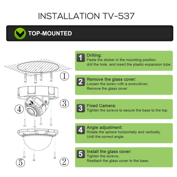 TV-537H5/IP AF POE H.264++ 5MP IP Dome Camera Auto Focus 4x Zoom 2.8-12MM Lens Surveillance Cameras, TV-537H5/IP