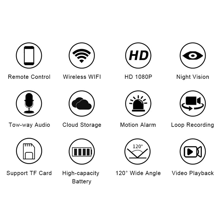 WD9 1080P WiFi Network Remote Monitoring Camera, Support Motion Detection / Infrared Night Vision / Two-way Voice Intercom, WD9