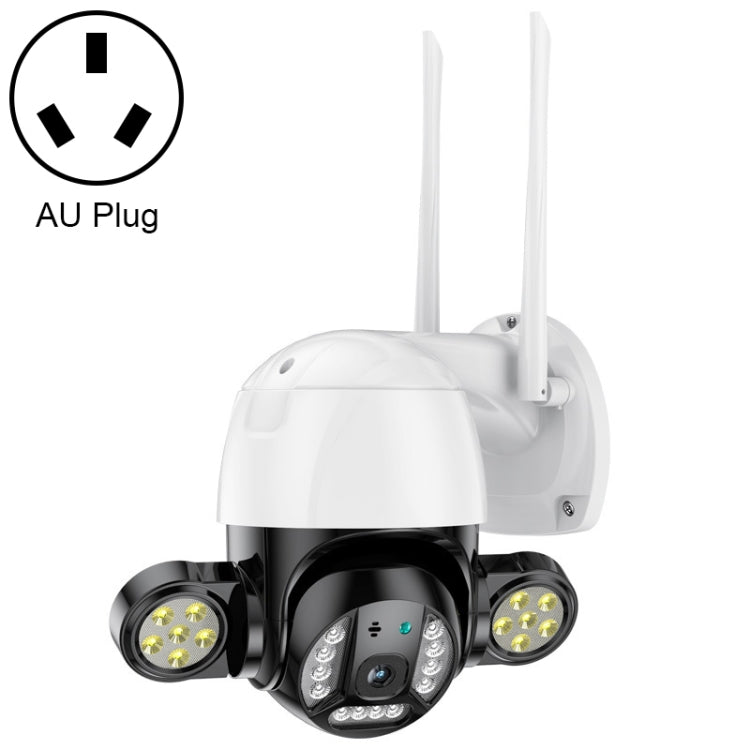 QX55 3.0 Million Pixels IP65 Waterproof 2.4G Wireless IP Camera, Support Motion Detection & Two-way Audio & Night Vision & TF Card, EU Plug, QX55