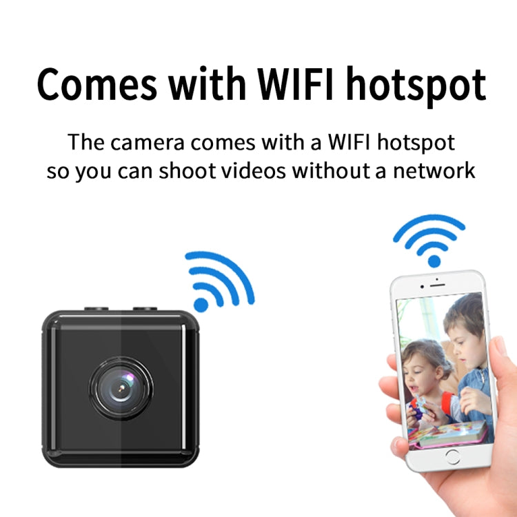 X6D 720P Wireless Home Mini Surveillance Camera, Support Infrared Night Vision & Motion Detection & TF Card, 720P