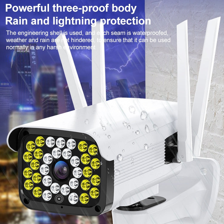 Difang DF-36Q Outdoor HD Surveillance IP Camera, Support Voice Intercom & Night Vision & Human Figure Detection & TF Card, WiFi + HD PTZ Rotation + Power-off Endurance, EU Plug, WiFi + HD PTZ Rotation + Power-off Endurance