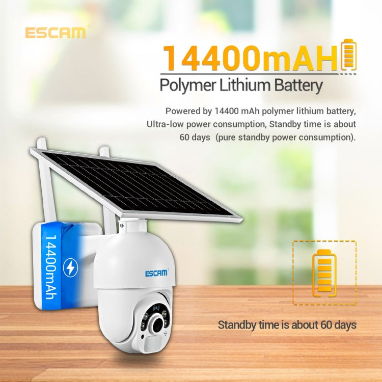 ESCAM QF450 HD 1080P 4G AU Version Solar Powered IP Camera without Memory, Support Two-way Audio & PIR Motion Detection & Night Vision & TF Card, without Memory