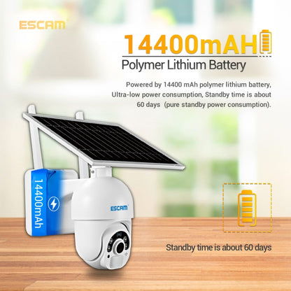 ESCAM QF450 HD 1080P 4G US Version Solar Powered IP Camera without Memory, Support Two-way Audio & PIR Motion Detection & Night Vision & TF Card, without Memory