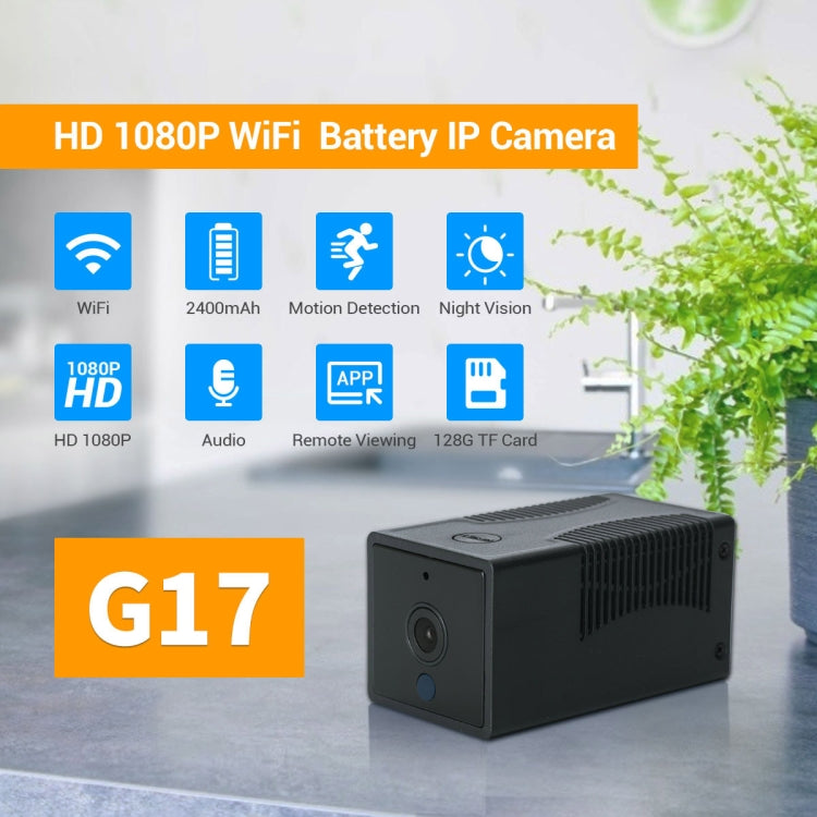 G17 2.0 Million Pixels HD 1080P Smart WiFi IP Camera, Support Night Vision & Two Way Audio & Motion Detection & TF Card, AU Plug, NC0310AU, NC0310EU, NC0310UK, NC0310US