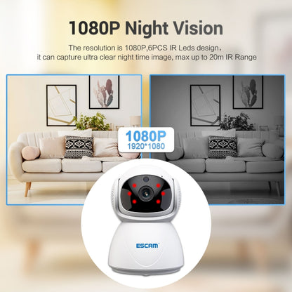 ESCAM PT201 HD 1080P Dual-band WiFi IP Camera, Support Night Vision / Motion Detection / Auto Tracking / TF Card / Two-way Audio, EU Plug, PT201