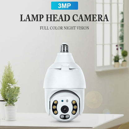 DP18 3.0MP Smart WiFi 1080P HD Outdoor Network Light Bulb Camera, Support Infrared Night Vision & Motion Detection & TF Card, DP18