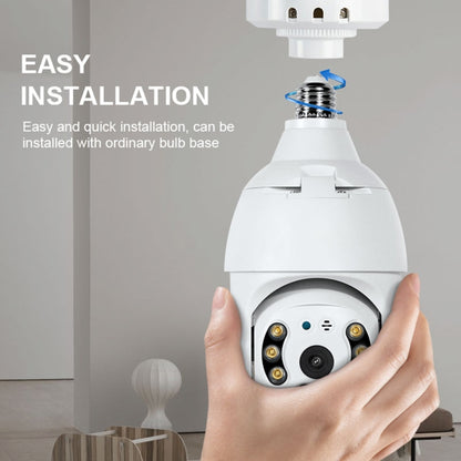 DP18 3.0MP Smart WiFi 1080P HD Outdoor Network Light Bulb Camera, Support Infrared Night Vision & Motion Detection & TF Card, DP18