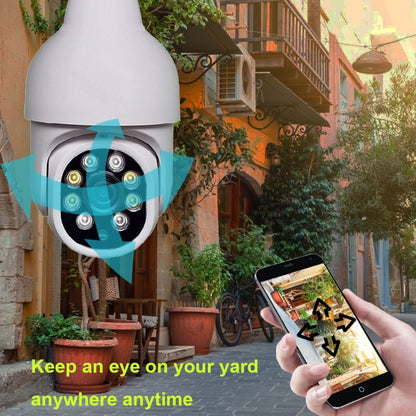 DP19 Smart WiFi HD Outdoor Network Light Bulb Camera, Support Infrared Night Vision & Motion Detection & TF Card, DP19