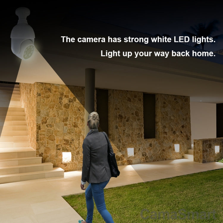 DP19 Smart WiFi HD Outdoor Network Light Bulb Camera, Support Infrared Night Vision & Motion Detection & TF Card, DP19