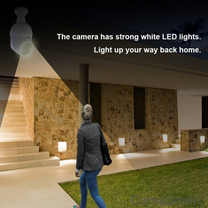 DP19 Smart WiFi HD Outdoor Network Light Bulb Camera, Support Infrared Night Vision & Motion Detection & TF Card, DP19