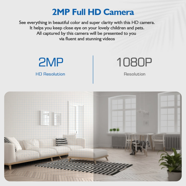 DP17 2.0 Million Pixels Single Light Source Smart Dual-band WiFi 1080P HD Outdoor Network Light Bulb Camera, Support Infrared Night Vision & Two-way Audio & Motion Detection & TF Card, DP17 Single Light Source