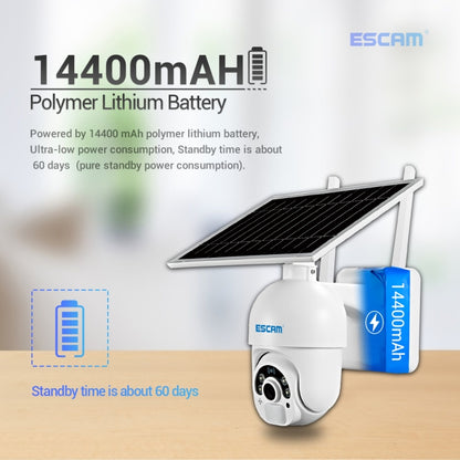 ESCAM QF250 HD 1080P WiFi Solar Panel IP Camera, Support Motion Detection / Night Vision / TF Card / Two-way Audio, QF250