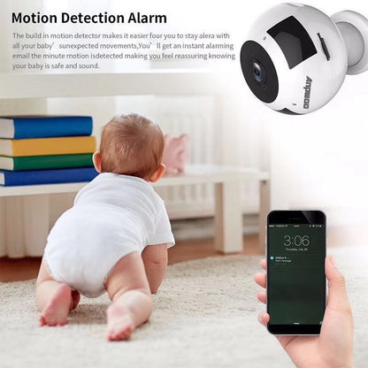 Anpwoo MN003 360 Degrees Panoramic 960P HD WiFi IP Camera, Support Motion Detection & Infrared Night Vision & TF Card(Max 64GB), MN003