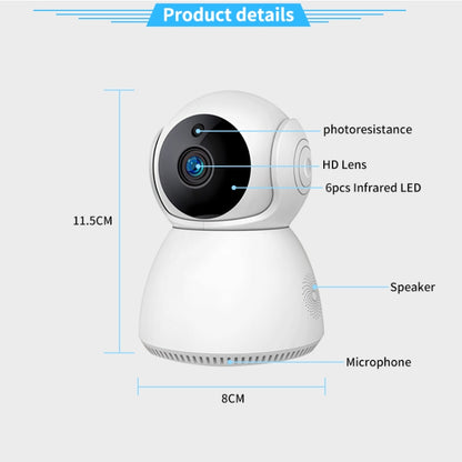 YT24 V380 1.0MP Pan-tilt IP Camera WiFi Smart Security Camera, Support TF Card / Two-way Audio / Motion Detection / Night Vision, YT24 1.0MP