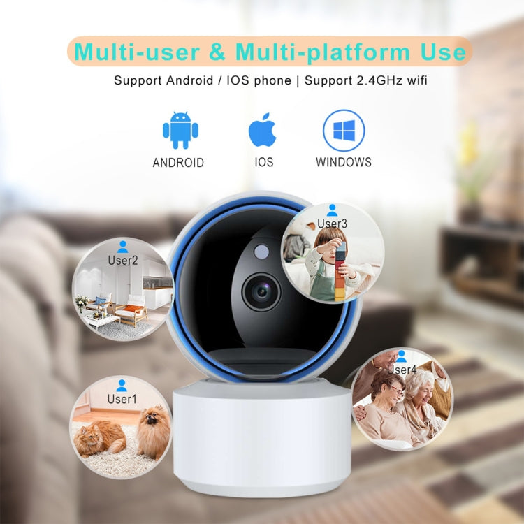 YT50-2 3.0MP 360 Rotation IP Camera WiFi Smart Security Camera, Support TF Card / Two-way Audio / Motion Detection / Night Vision, YT50-2