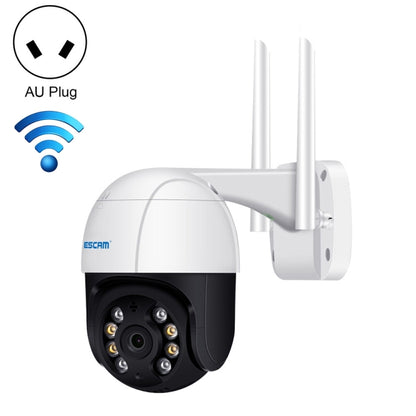 ESCAM QF218 1080P Pan / Tilt AI Humanoid Detection IP66 Waterproof WiFi IP Camera, Support ONVIF / Night Vision / TF Card / Two-way Audio, US Plug, NC1228AU, NC1228EU, NC1228UK, NC1228US