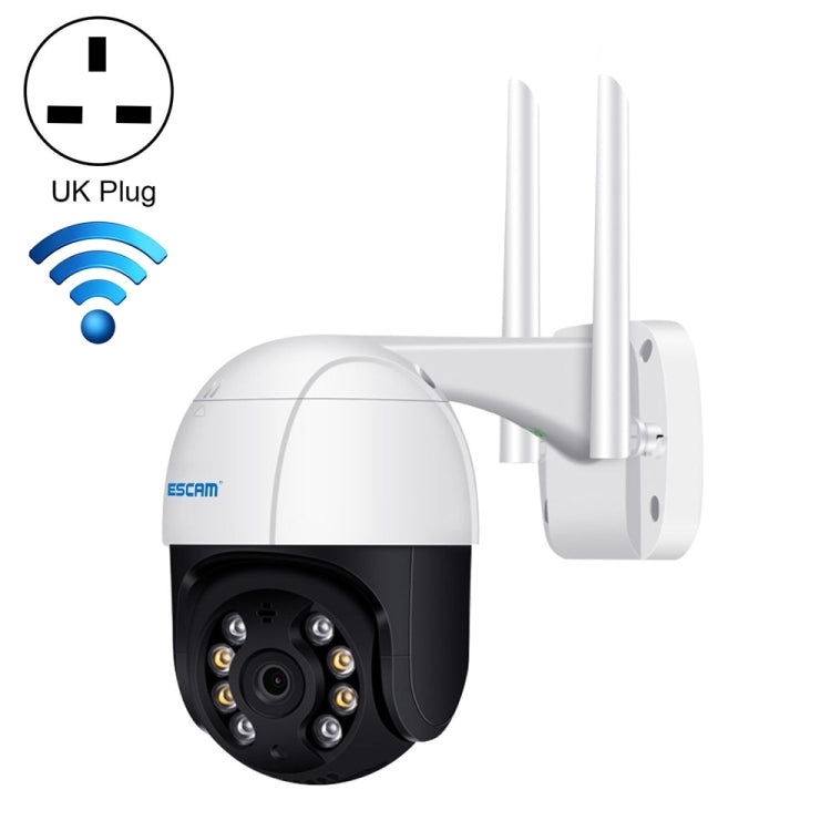 ESCAM QF218 1080P Pan / Tilt AI Humanoid Detection IP66 Waterproof WiFi IP Camera, Support ONVIF / Night Vision / TF Card / Two-way Audio, US Plug, NC1228AU, NC1228EU, NC1228UK, NC1228US