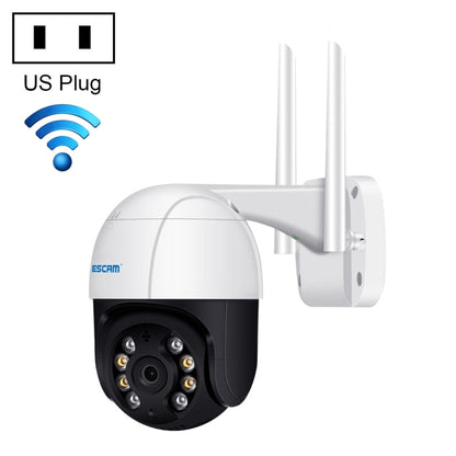 ESCAM QF218 1080P Pan / Tilt AI Humanoid Detection IP66 Waterproof WiFi IP Camera, Support ONVIF / Night Vision / TF Card / Two-way Audio, US Plug, NC1228AU, NC1228EU, NC1228UK, NC1228US