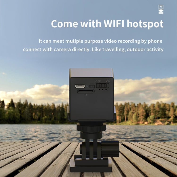 CAMSOY S30 1080P Long Battery Life WiFi Wireless Network Action Camera Wide-angle Recorder with Mount, S30