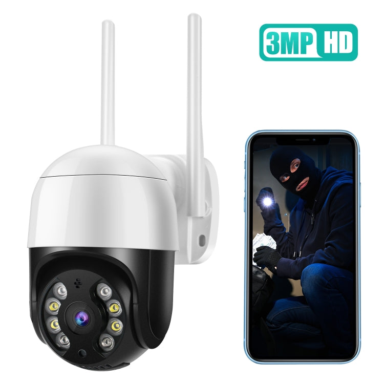 QX29 3.0MP HD WiFi IP Camera, Support Night Vision & Motion Detection & Two Way Audio & TF Card, AU Plug, QX29