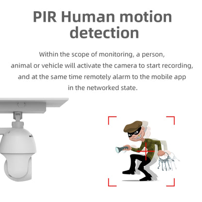 T21 1080P HD Solar Wireless IP Camera, Support Motion Detection & Infrared Night Vision & TF Card, T21