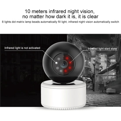 YT46 HD Wireless Indoor Network Shaking Head Camera, Support Motion Detection & Infrared Night Vision & Micro SD Card, AU Plug, YT46