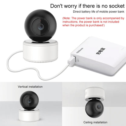 YT46 HD Wireless Indoor Network Shaking Head Camera, Support Motion Detection & Infrared Night Vision & Micro SD Card, AU Plug, YT46