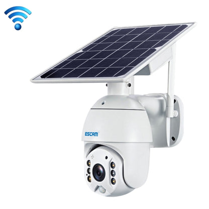 ESCAM QF280 HD 1080P IP66 Waterproof WiFi Solar Panel PT IP Camera with Battery, Support Night Vision / Motion Detection / TF Card / Two Way Audio, with Battery