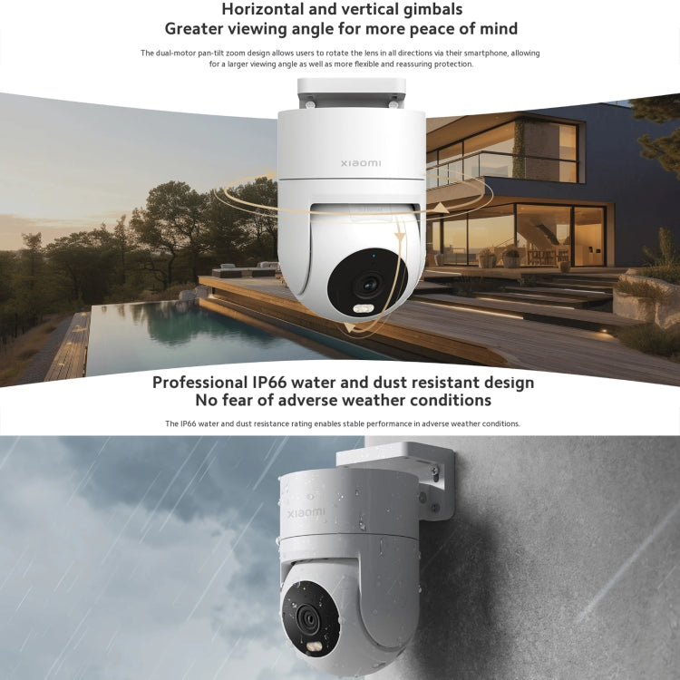 Original Xiaomi CW300 4MP Outdoor Camera IP66 Waterproof Full Color Night Vision WiFi Camera, US Plug, CW300