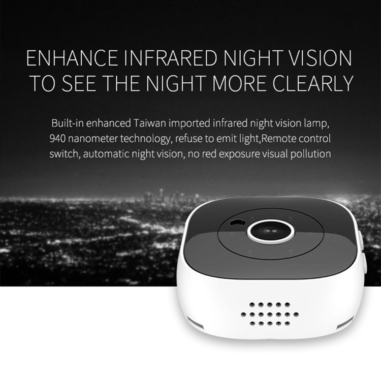 H9 Mini HD 1280 x 720P 120 Degree Wide Angle Wearable Smart Wireless WiFi Surveillance Camera, H9 Black, H9 White