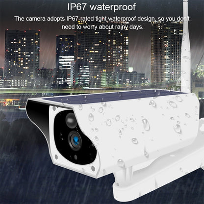 T1-2 2 Megapixel WiFi Version IP67 Waterproof Solar HD Monitor Camera without Battery & Memory, Support Infrared Night Vision & Motion Detection / Alarm & Voice Intercom & Mobile Surveillance, WiFi Version