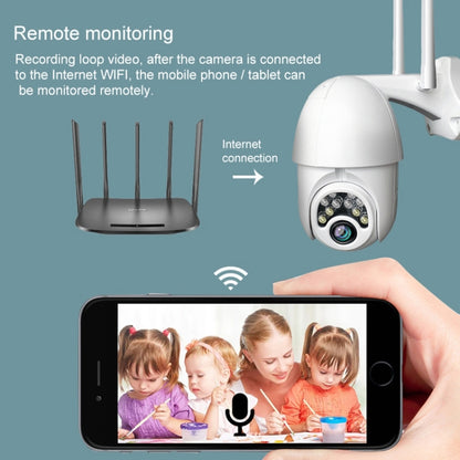 Q10 Outdoor Mobile Phone Remotely Rotate Wireless WiFi 10 Lights IR Night Vision HD Camera, Support Motion Detection Video / Alarm & Recording, UK Plug, Q10 IR Night Vision, Q10 IR