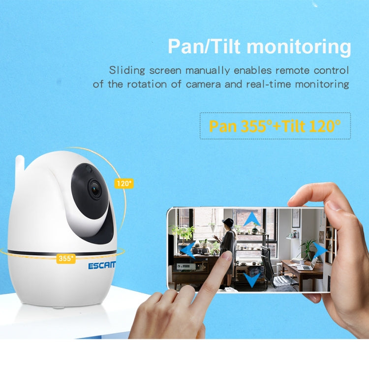 ESCAM PVR008 HD 1080P WiFi IP Camera, Support Motion Detection / Night Vision, IR Distance: 10m, AU Plug, PVR008